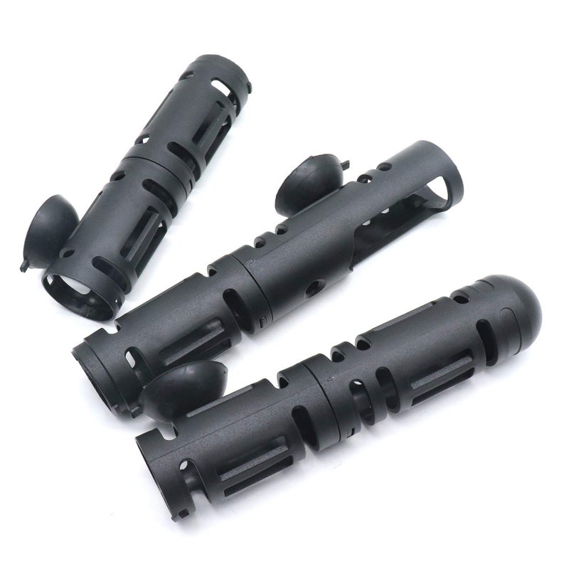 Xiaoyztan Aquarium Heater Guard Protector 17 Inch Detachable Design Black Plastic Cover with Suction Cups Heat Resistant Fish Tank Heater Sleeve for Water Heating Rod Safety - Image 2